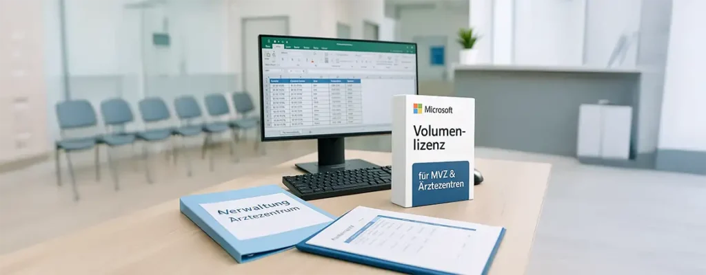 Microsoft Volumenlizenz für MVZ & Ärztezentren kaufen