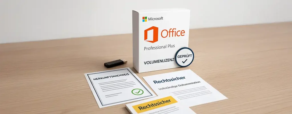 Office Volumenlizenz mit Herkunftsnachweis erwerben