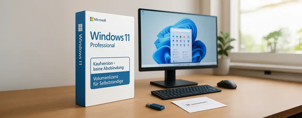 Windows 11 Professional Volumenlizenz für Selbstständige kaufen