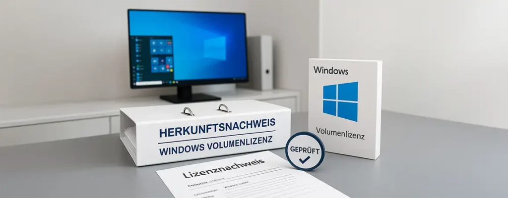 Windows Volumenlizenz mit Herkunftsnachweis erwerben
