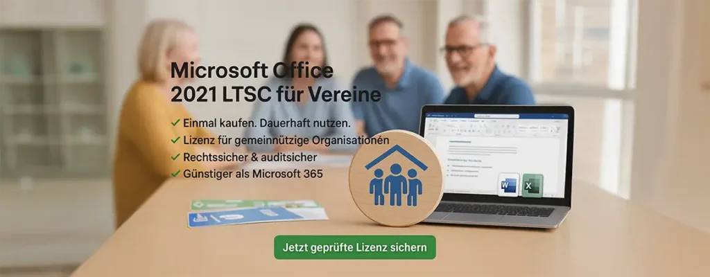 Microsoft Office 2021 LTSC Volumenlizenz für Vereine kaufen