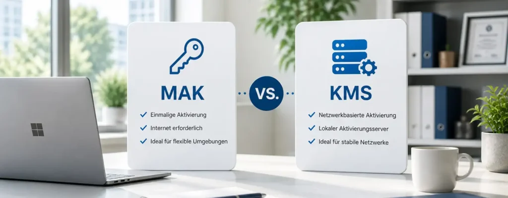 MAK oder KMS – Was ist der Unterschied bei Volumenlizenzen?