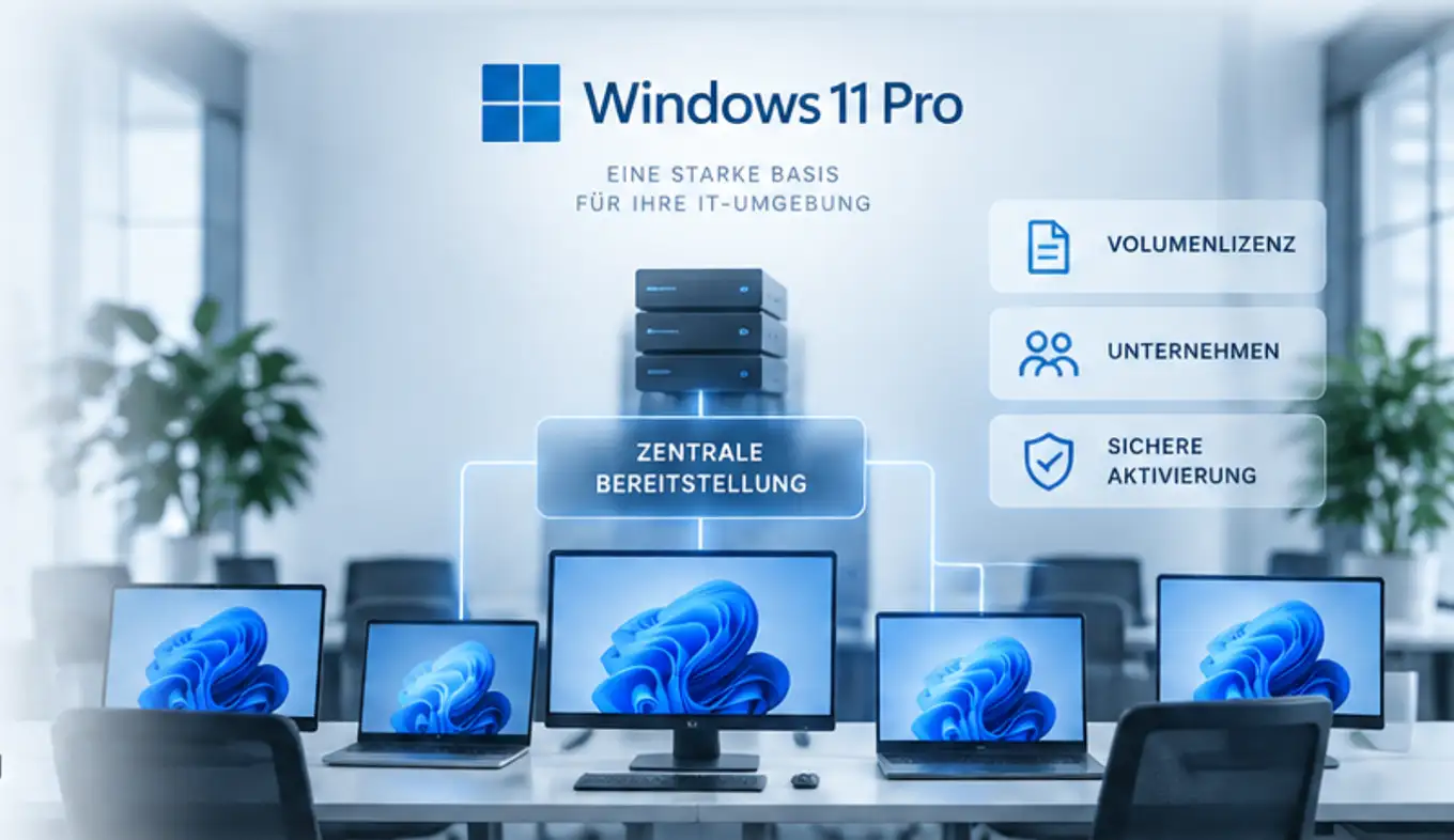 Windows 11 Pro Volumenlizenz für professionelle IT-Umgebungen