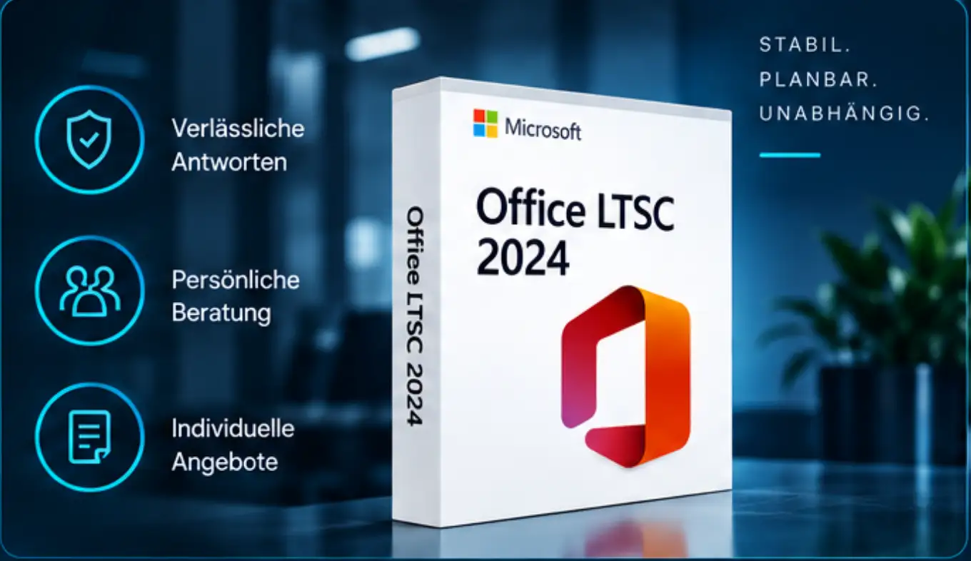 Microsoft Office LTSC 2024 mit B2B-Lizenzdokumentation und Beratung